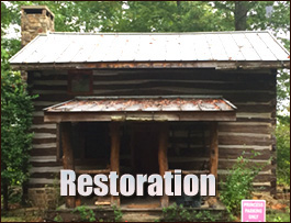 Historic Log Cabin Restoration  Savannah, Georgia